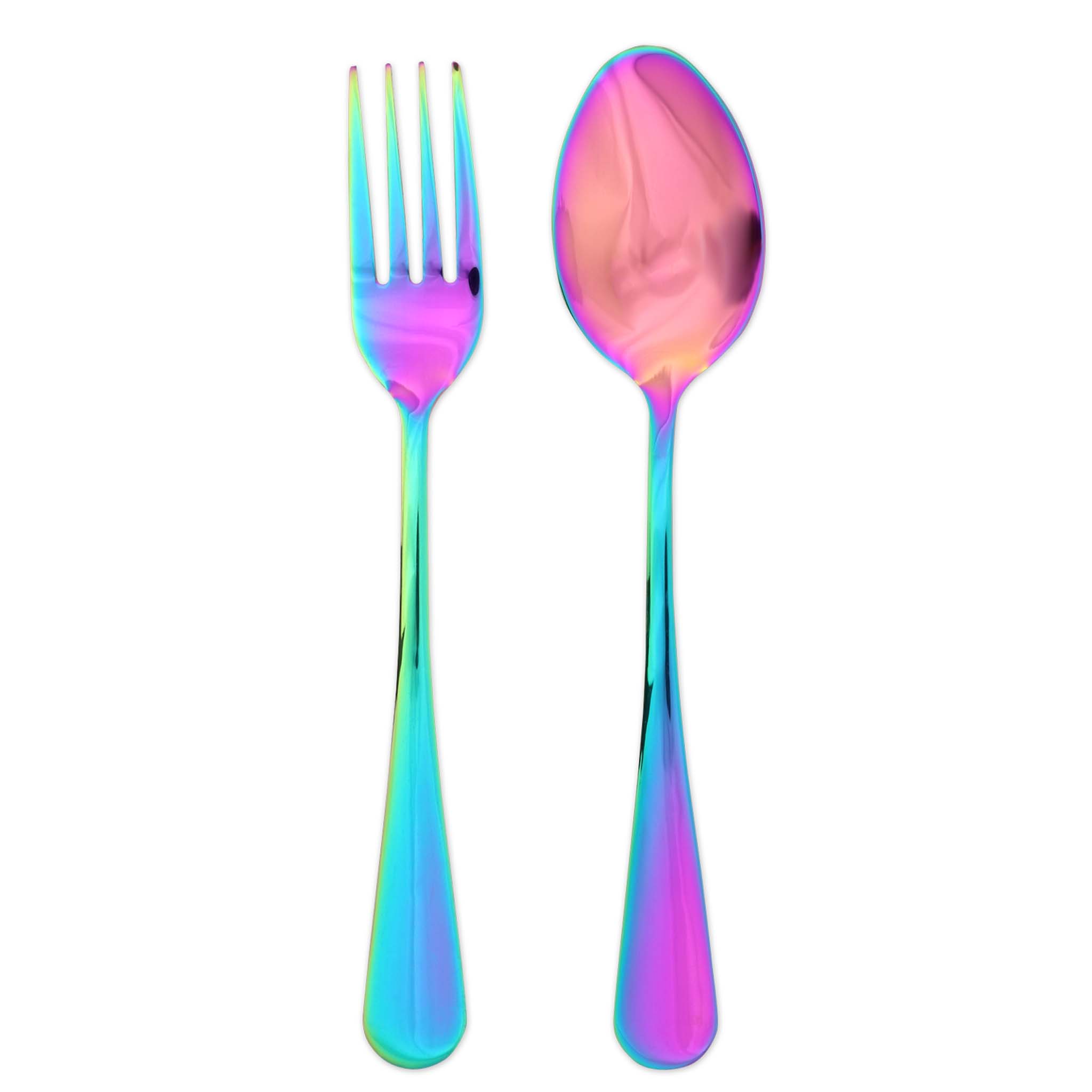 Perfect Pair Fork & Spoon Set (Rainbow)